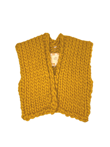 Merino Wool Vest Mustard