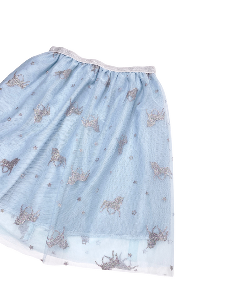 Unicorns Tulle Skirt Blue