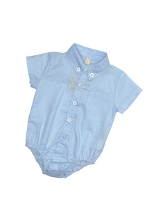 Classic Baby Shirt Bodysuit Sky Blue