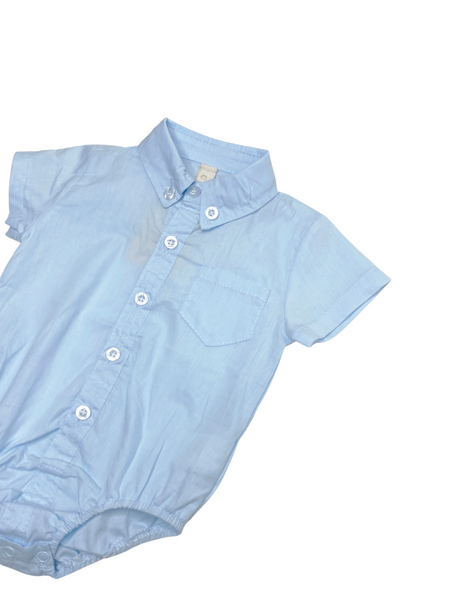 Classic Baby Shirt Bodysuit Sky Blue