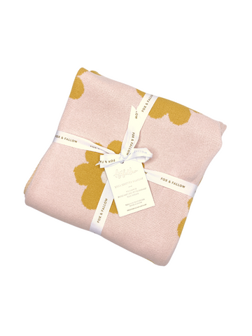 Daisy Chain Baby Blanket Pink