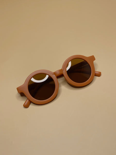Baby Round Sunglasses Caramel