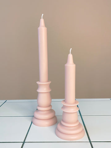 Elegant Pillar Candle Pink 30cm