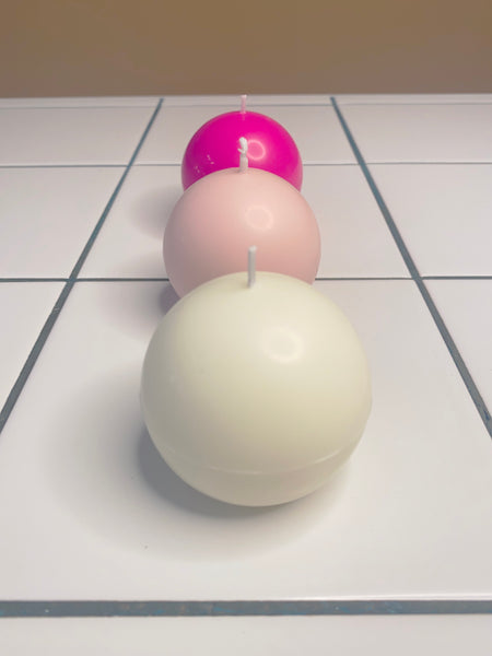 Spherical Candle Pink