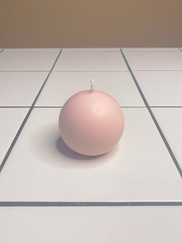 Spherical Candle Pink