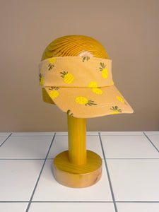 Funky Pineapple Kids Sun Visor Hat Beige