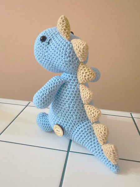 Crochet Blue Dinosaur